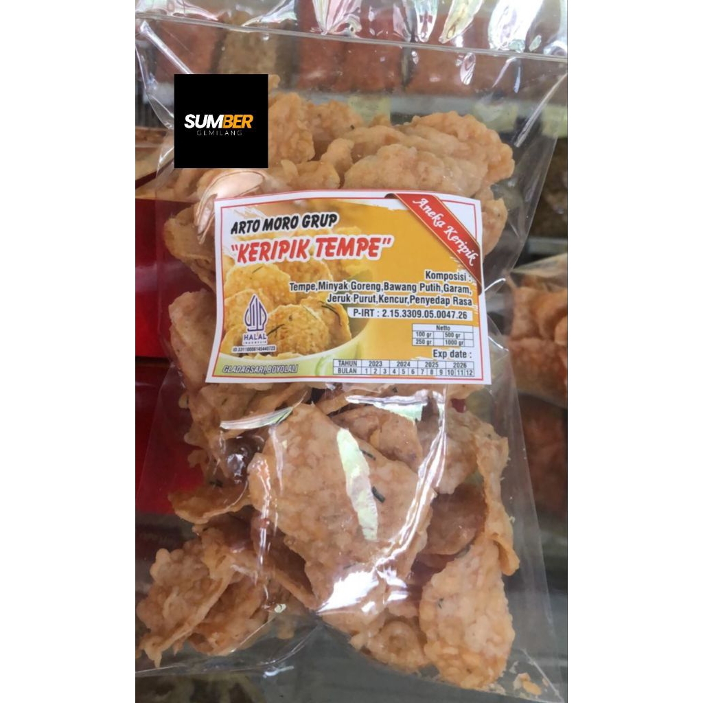 keripik tempe 250 gram