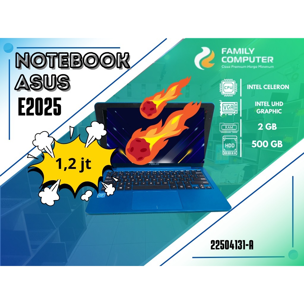 NOTEBOOK ASUS E2025 | INTEL CELERON | INTEL UHD GRAPHIC