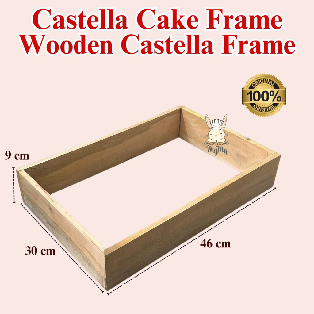 Castella Cake Frame / Wooden Castella Frame