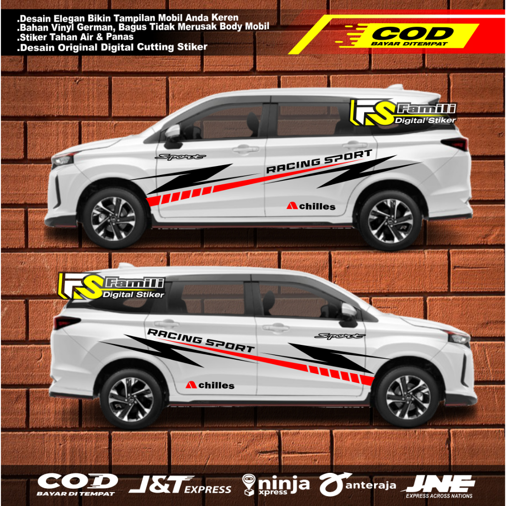 Stiker Cutting Mobil Xenia Stiker Variasi Bodi Samping Mobil Daihatsu Xenia