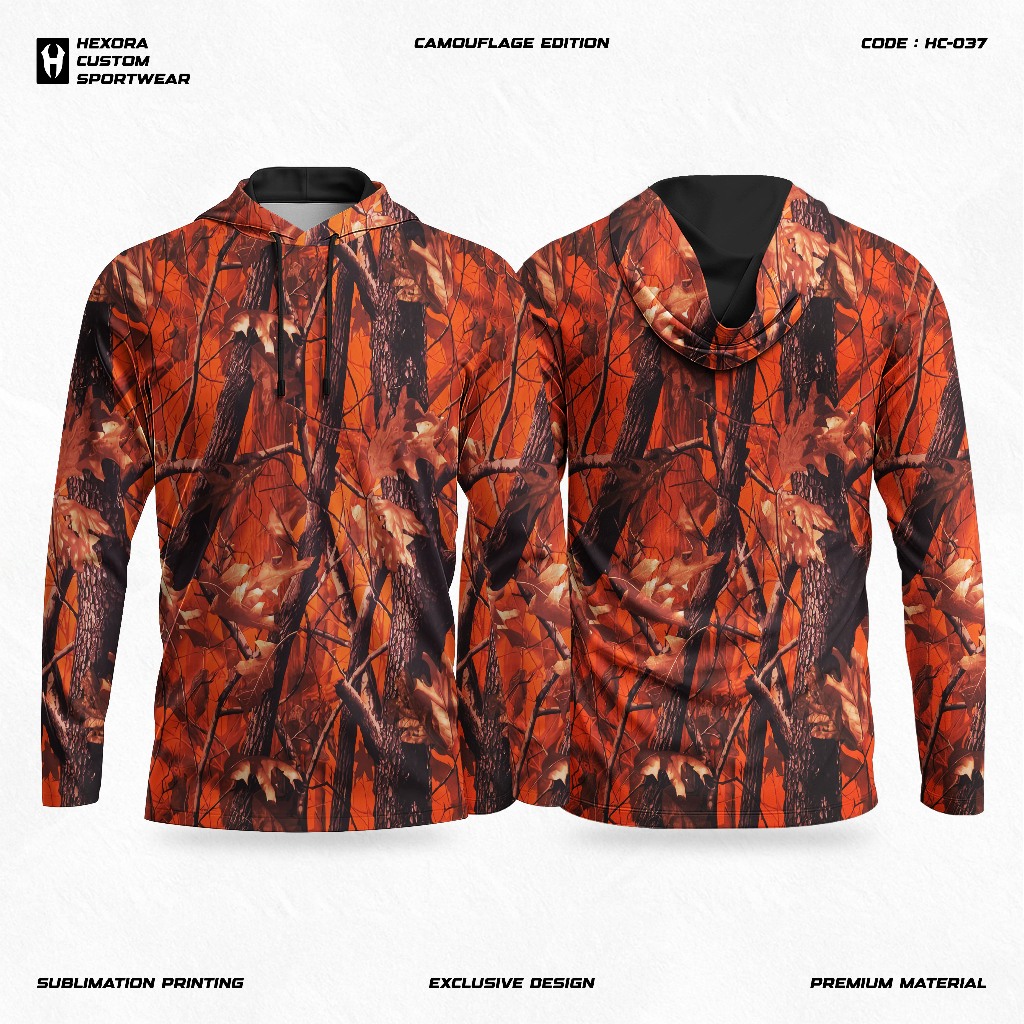 Baju Kamuflase Hardwood Orange