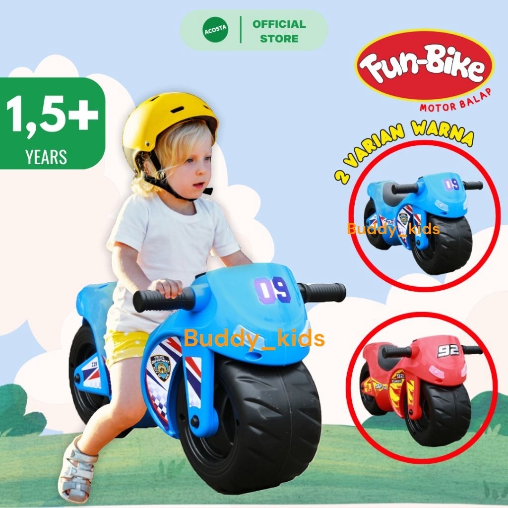 98034/Fun bike Motor Balap/Mainan Motor Balap