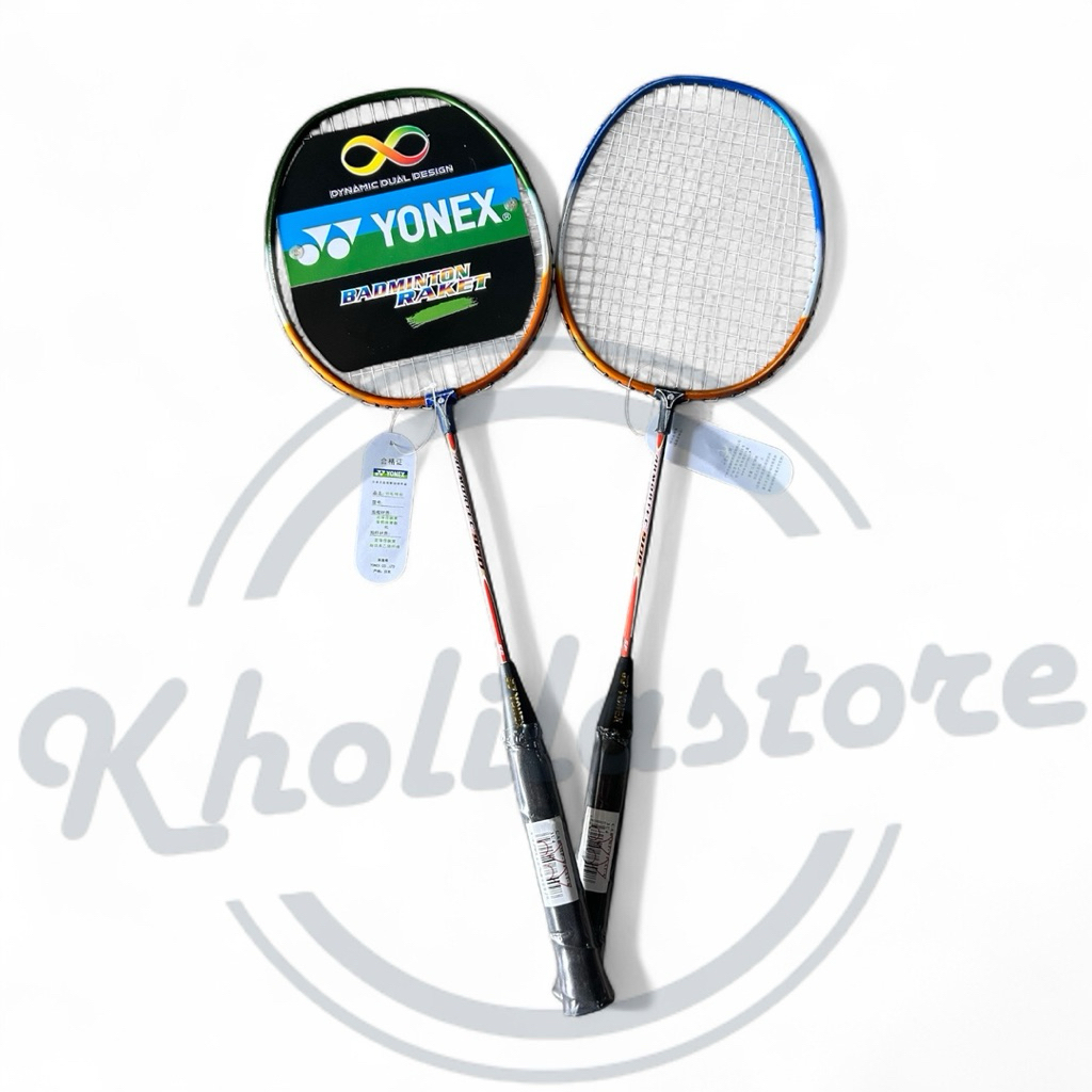 Raket Badminton Set Yonex / Raket Bulu Tangkis Yonex isi 2