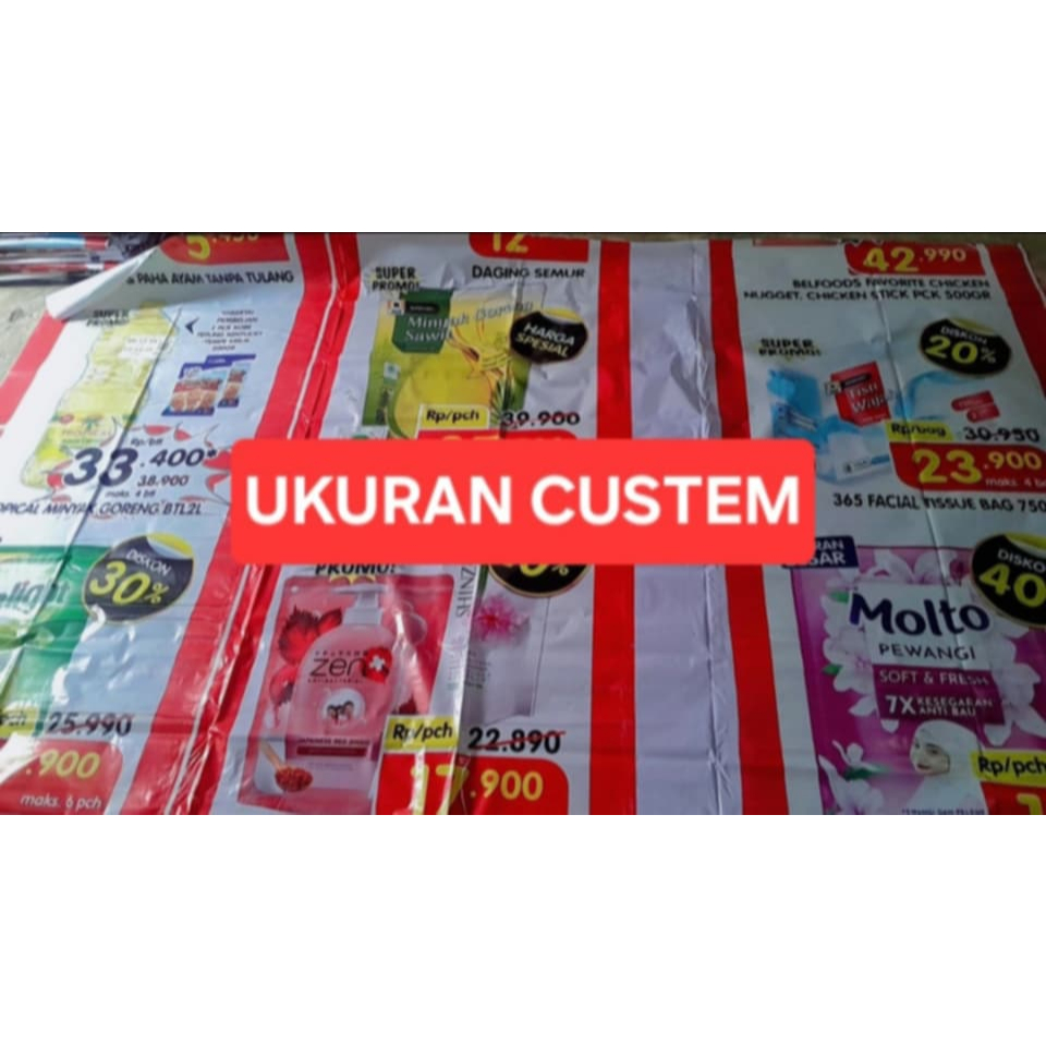 [gratis gelang tridatu] banner/spanduk bekas ukuran 2x3m masih bagus
