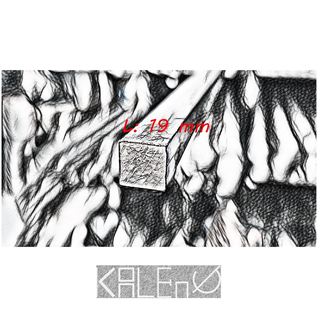 As Pejal Kotak Aluminium (¾") 19 x 19 mm