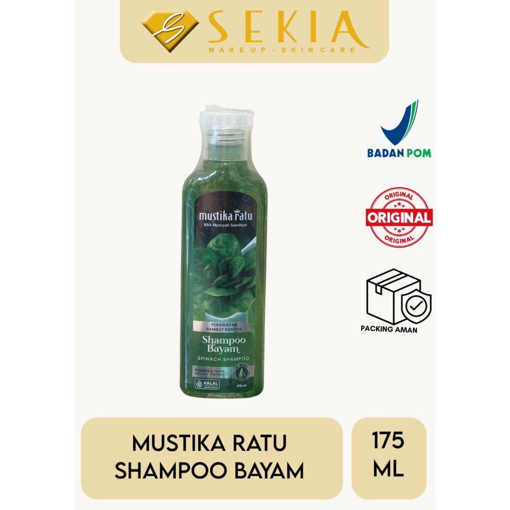 Mustika Ratu Shampoo Bayam 175ml / Mustika Ratu Shampo