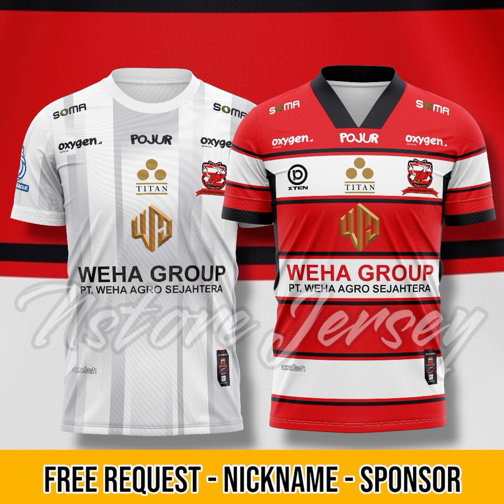JERSEY MADURA UNITED TERBARU 2025 2026 FREE CUSTOM NICKNAME & NOMER PUNGGUNG