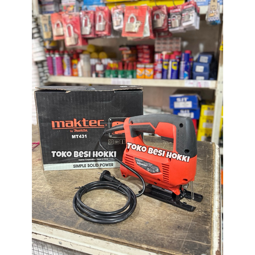Mesin Jigsaw Maktec MT431 / Mesin Gergaji Jigsaw / Mesin Potong Triplek Jigsaw Maktec MT431