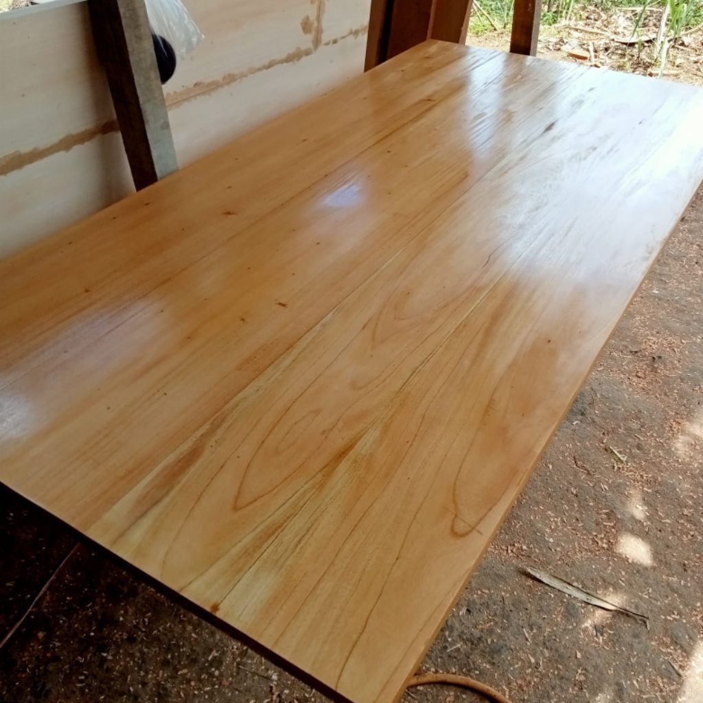 WOOD MIST Top Table Kayu Mahoni Uk 120x60x3