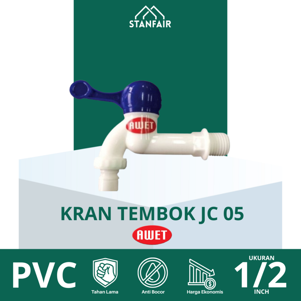 Awet Kran Tembok Plastik JC 05 / Keran Air Tembok JC 05 Awet