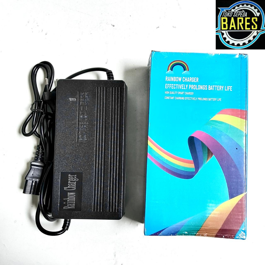 Charger Aki Sepeda Listrik Rainbow / Tsuyoi 36V / 48V 12AH / Charger Baterai