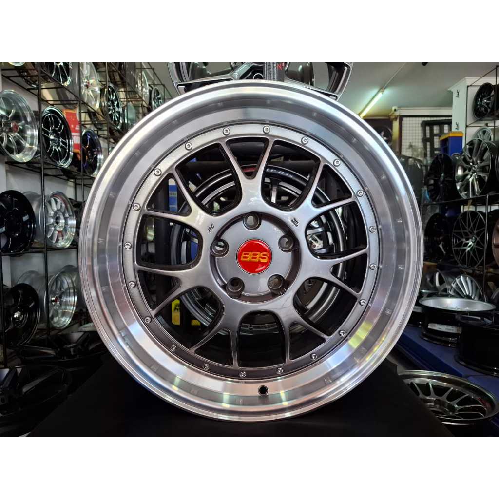Velg Bbs Lmr R18 Hyper Black Lip Polis Kondisi Baru