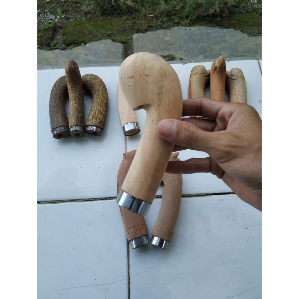 Gagang Golok Kayu 4 Varian Gagang Golok Kayu Ruyung