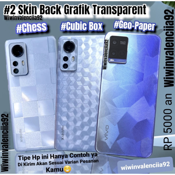 Back Skin CUSTOM GEOPAPER 3D REALME NOTE 80 70 60 60x 50 C85 PRO C71 C75x C75 C67 C65 C63 C61 C51s C