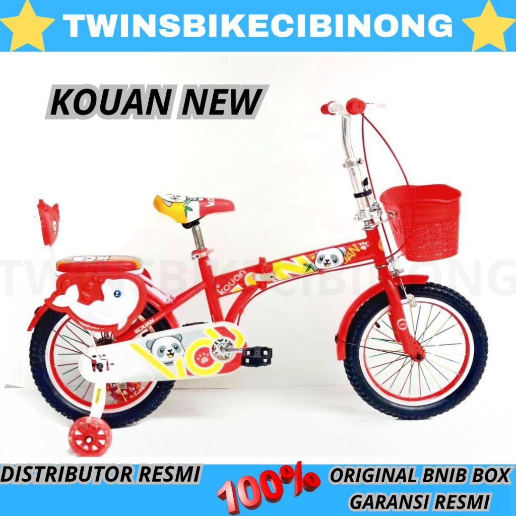 Sepeda Lipat 16 Kouan Keranjang NEW SNI