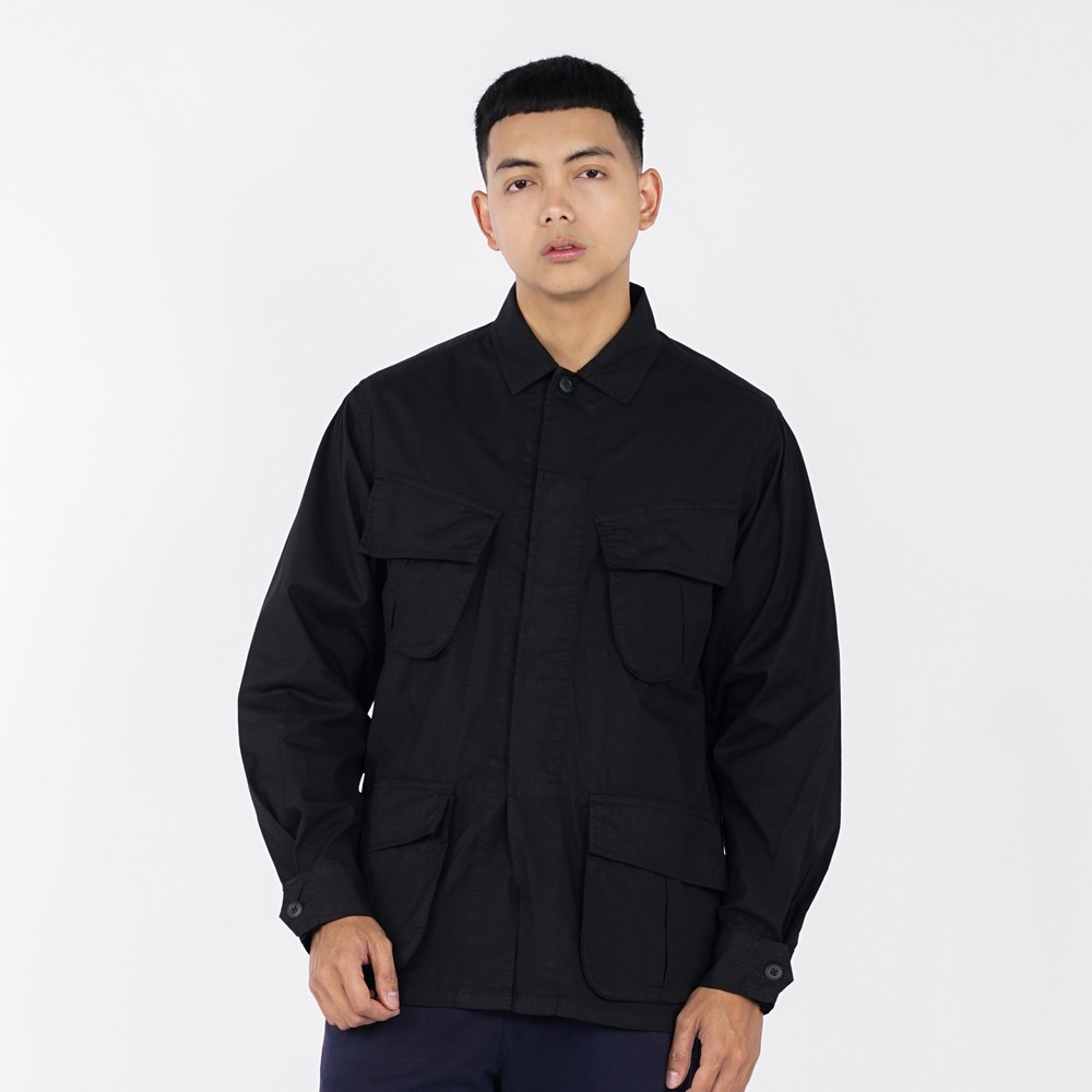 3Second Jaket Pria Katun Spandek Lengan Panjang Jungle Fatigue Three2nd C010624