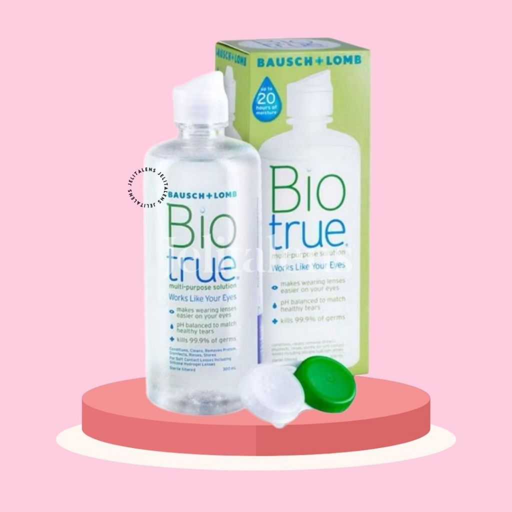 Cairan Pembersih Softlens Bio True 300ml / Cairan Soflens Bio True 300ml / Air Softlens Bio True 300