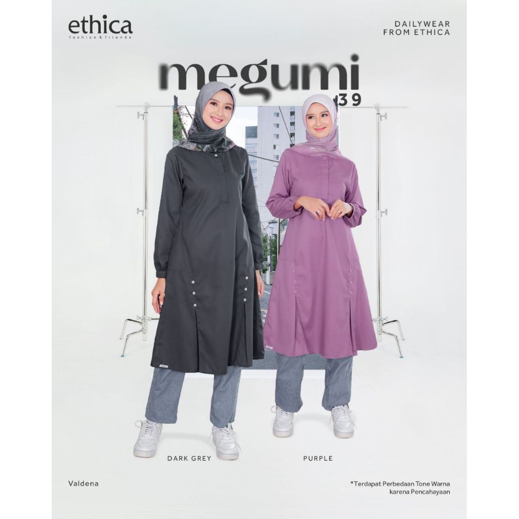 TUNIK ETHICA MEGUMI 39 DARK GREY / TUNIK ETHICA MEGUMI / TUNIK ETHICA ORIGINAL / TUNIK ETHICA PREMIU