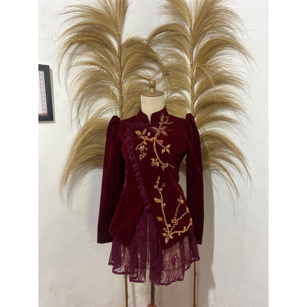 KEBAYA janggan mirna MIX BORKAT bludru kaku
