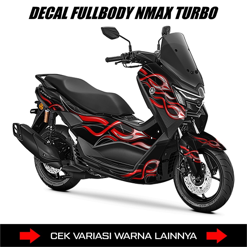 Decal NMAX Turbo Neo Full Body Motif Api / Decal Sticker Full Body NMAX TURBO 2024 / Nmax Neo