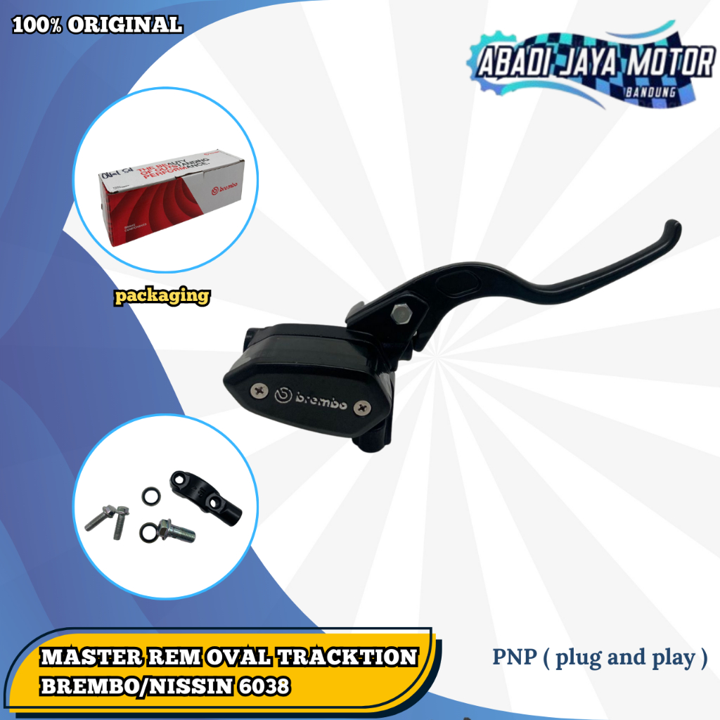 Master Rem Brembo Kanan Kiri Full Set Universal Original OVAL 6010