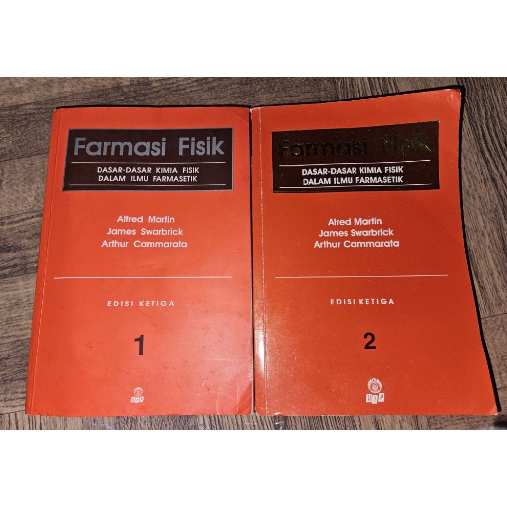 BUKU BEKAS FARMASI FISIKA ALFRED MARTIN ED 3 JILID 1 & 2