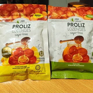 permen proliz lozenges hdi naturals  honey lemon  original
