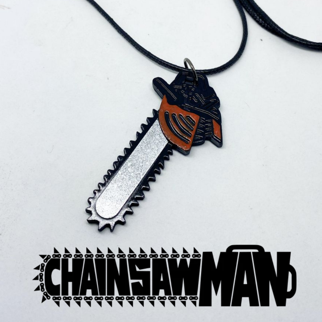 Chainsaw Man Denji Helmet Saw Necklace
