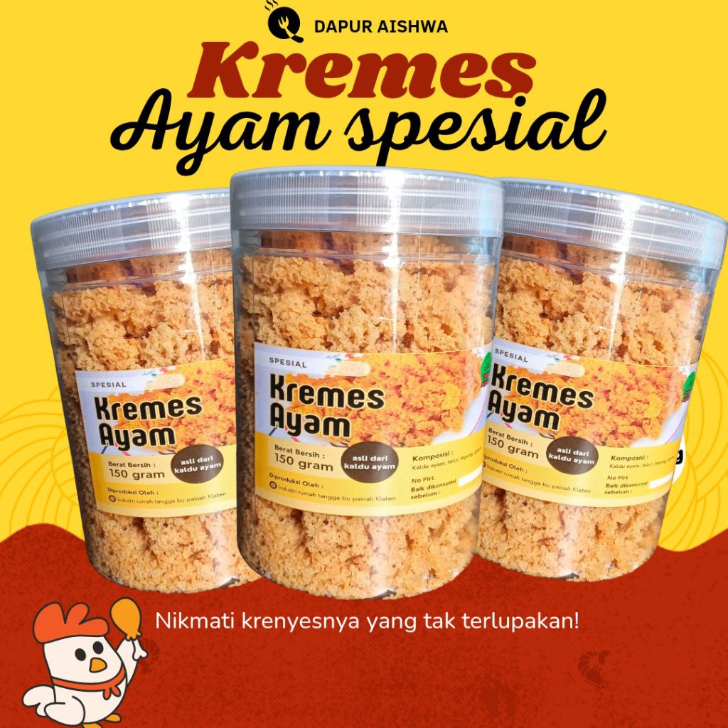 

kremes ayam crispy / kremes ayam spesial Refill 150gr