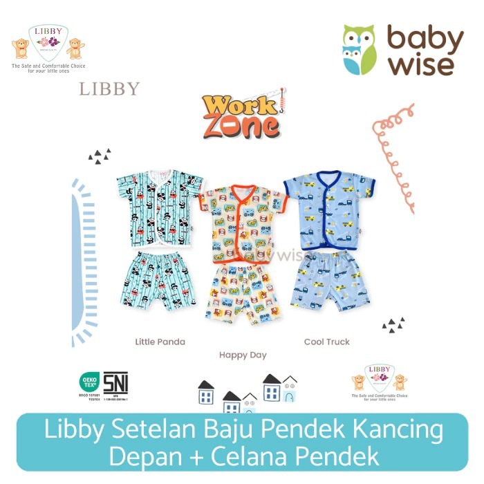Libby Setelan Baju Pendek + Celana Pendek - Setelan Baju Pendek Anak