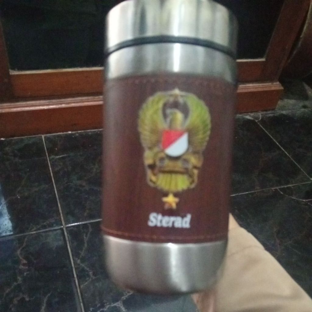 Tumbler Mug Stainless Steel Motif Kayu