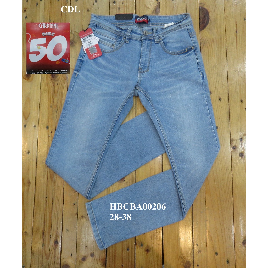 DISCOUNT 50% CELANA JEANS/DENIM  SLIM FIT PRIA BRAND ORI MEREK CDL ART: HBCBA00206 PRICE Rp.593.900