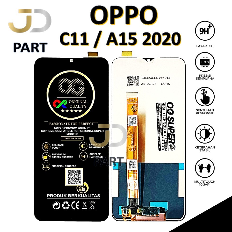 LCD TOUCHSCREEN OPPO C11 / A15 2020 COMPLETE ORIGINAL 100% FULLSET