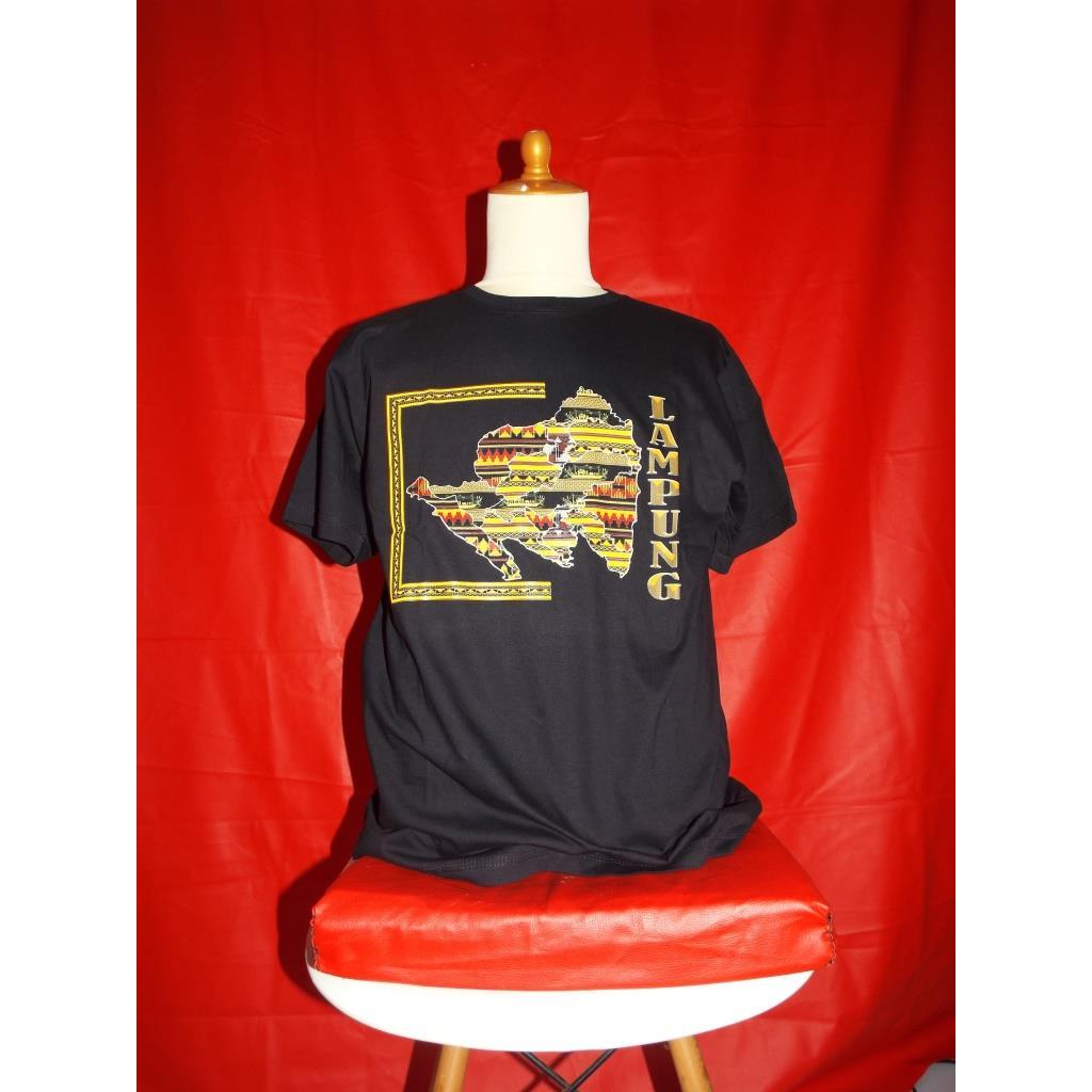 KAOS OLEH OLEH KHAS LAMPUNG II KAOS OLEH OLEH MOTIF PETA LAMPUNG