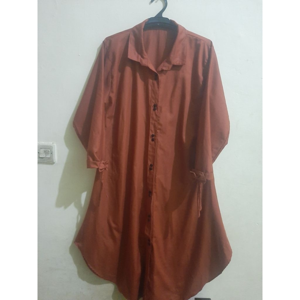 Long tunik terracota