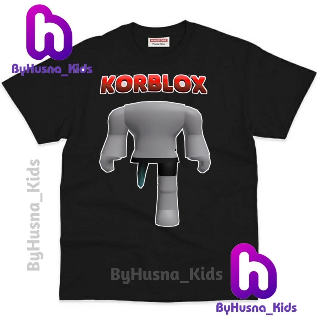 BAJU ANAK KAOS ANAK ROBLOX KORBLOX HEADLESS ANAK COWO LAKI LAKI