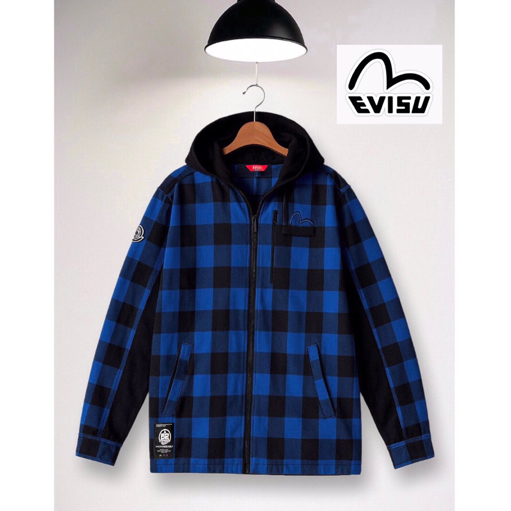 Mens Hooded Flannel Plaid Shirt Jacket