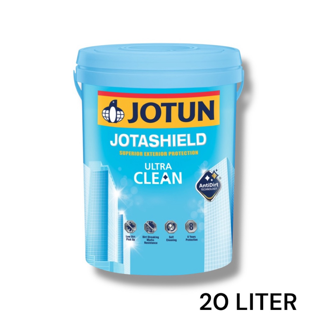 JOTASHIELD ULTRA CLEAN, CAT TEMBOK EXTERIOR JOTUN 20 LTR