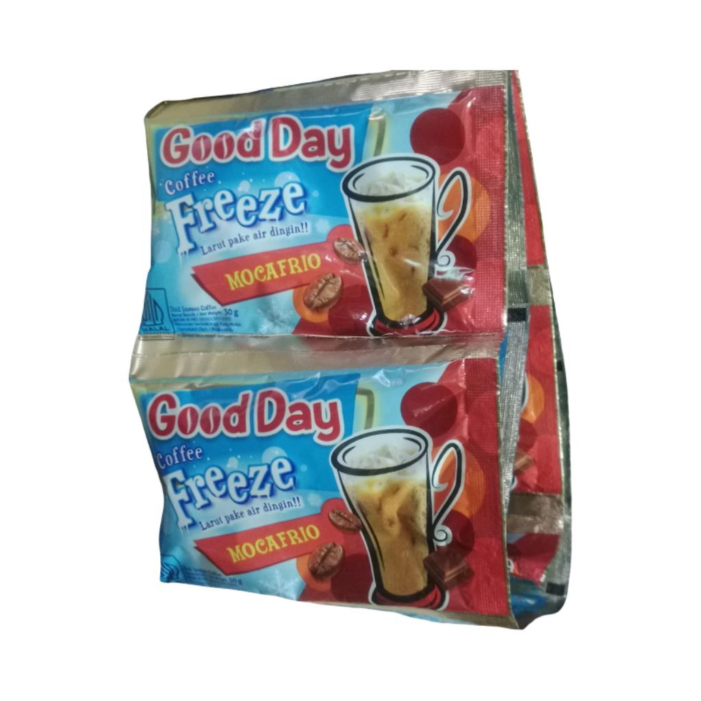 

Good Day Freeze Mocafrio 1 Renceng Isi 10 Bungkus