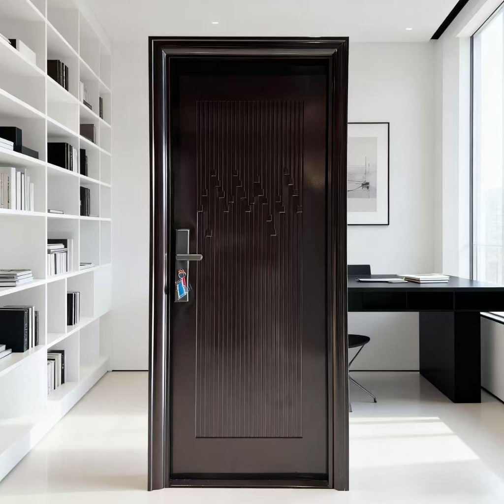 ZW - ( Pintu baja A049) Pintu kamar / Full set pintu utama / (Daun Pintu + Handel + Engsel + Kusen +