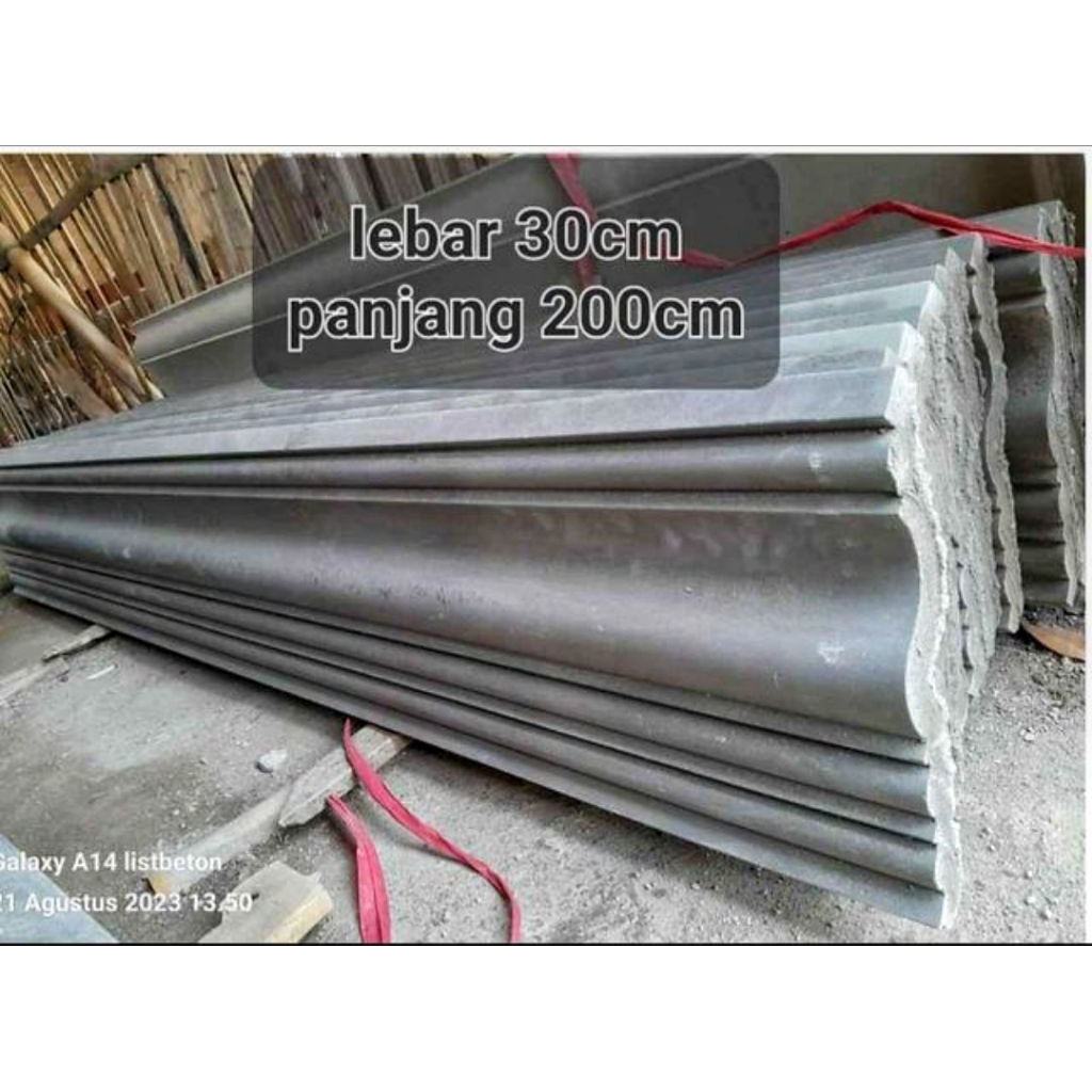 Profil Lisplang Beton Minimalis 30x200cm | Lisplang Ornamen Rumah