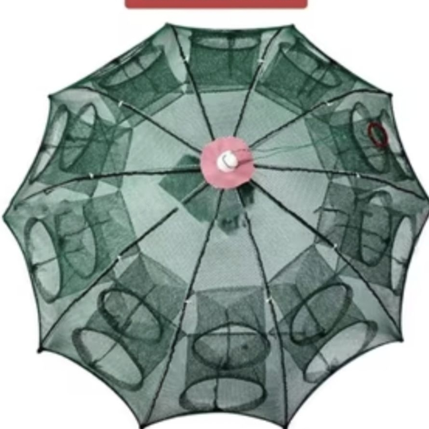 Perangkap Bubu Payung 6 Lubang / 12 Lubang / 16 Lubang / 20 Lubang Jaring Ikan / Jala Ikan Udang Kep