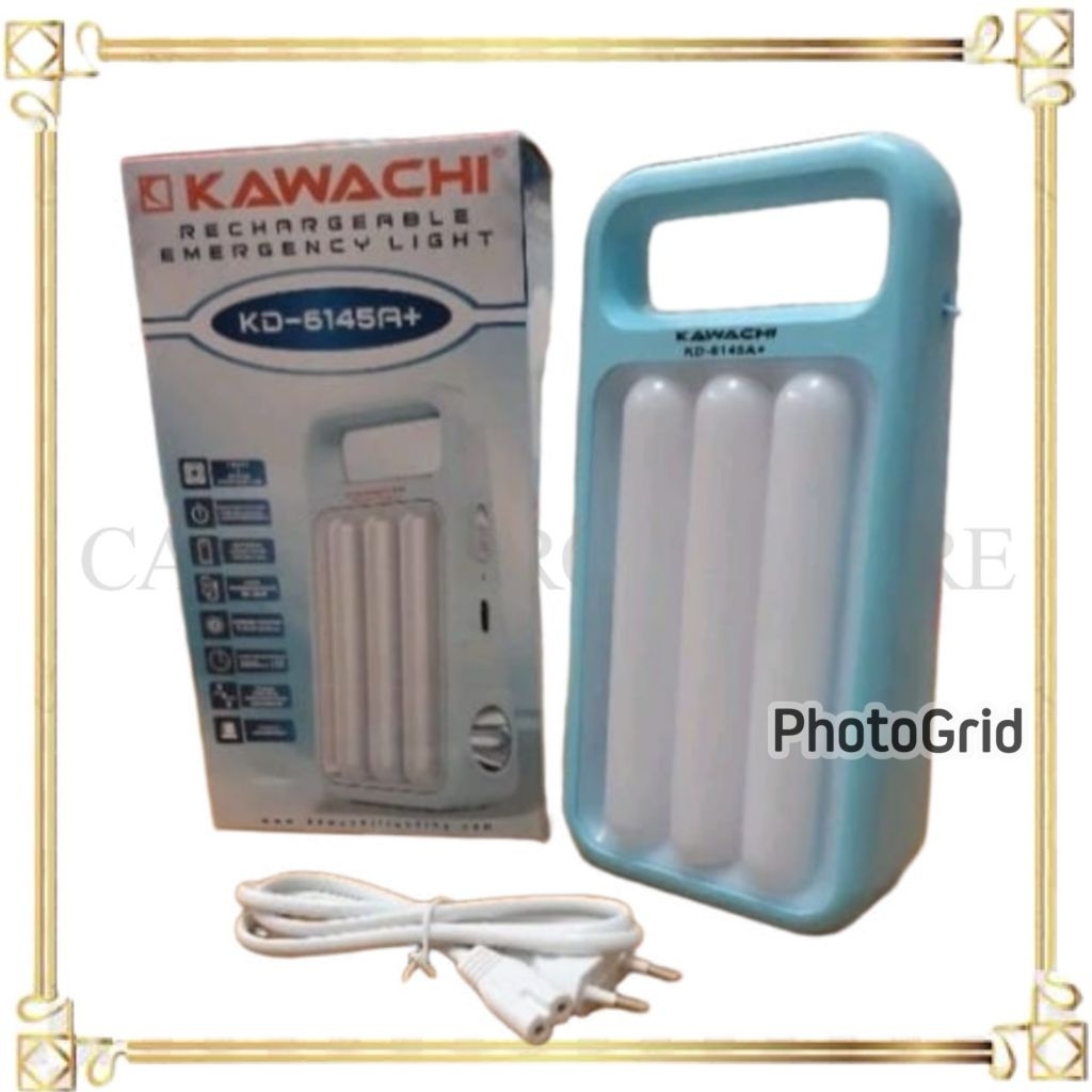 Lampu Emergency KAWACHI KD 6145A+ (46 LED + 1WATT SENTER)