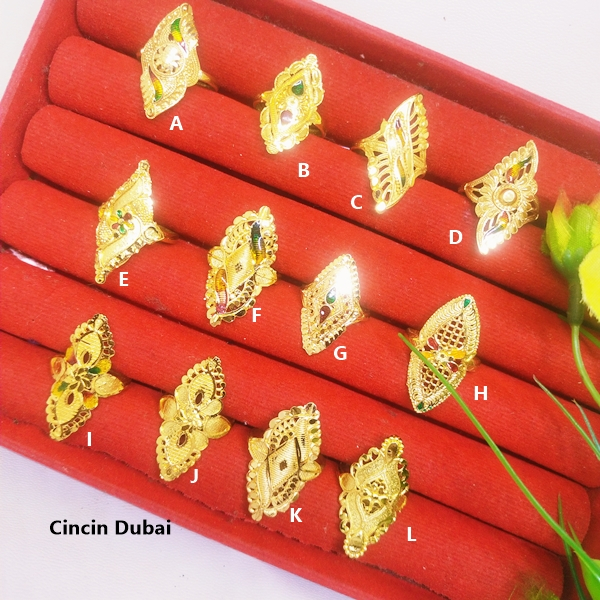 Cincin dubai India Mina / Cincin Murah simpel dan mewah