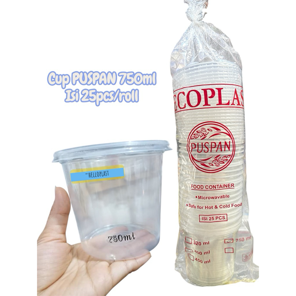 CUP 750ml ECOPLAST