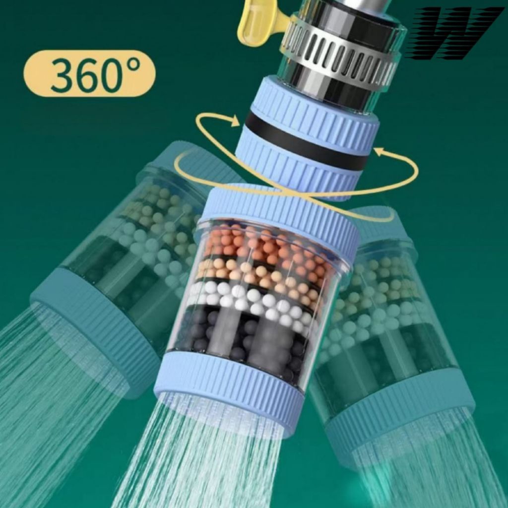 Kran Elastis Filter Air 4 Lapisan Penyaring air Kran Wastafel Dapur Air Filter Kran Penyaringan Air 