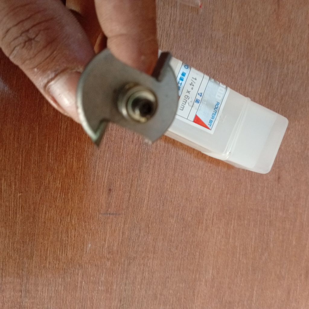 Mata Profil Kayu Sloting Bit Mata Trimmer Router Lubang Panel Kayu Kaca Pintu Jendela 6mm