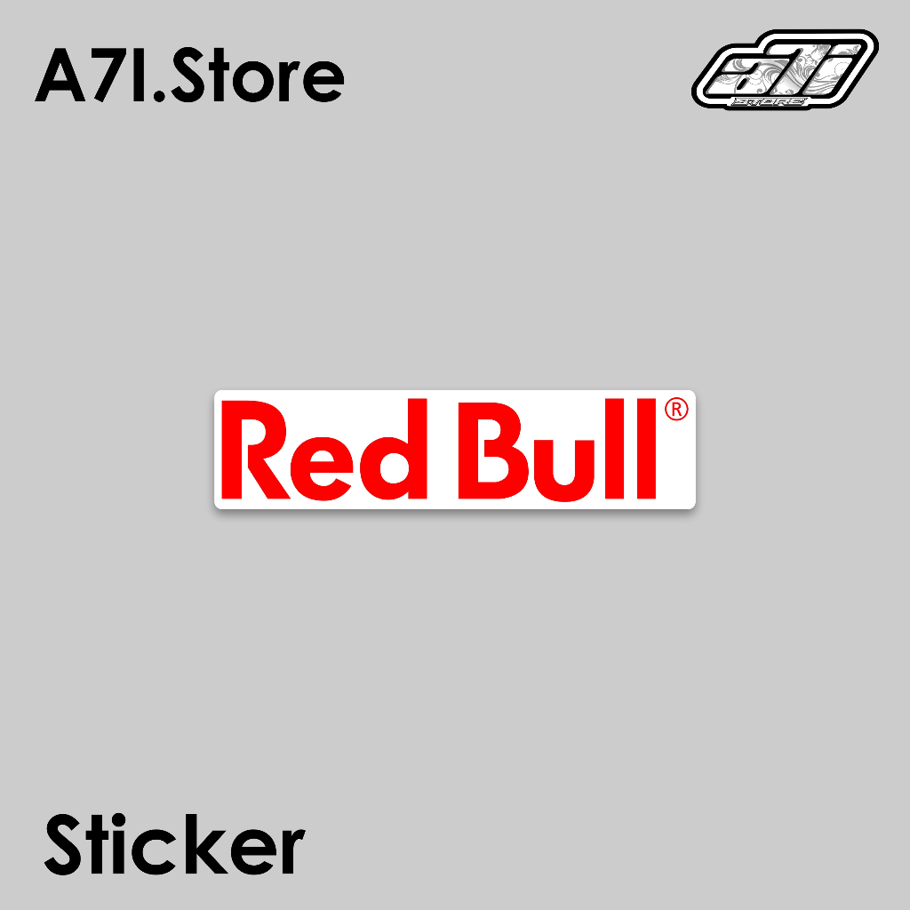 Sticker Red Bull Sticker variasi Sticker racing Sticker sponsor Stiker brand Sticker print&cut Vinyl