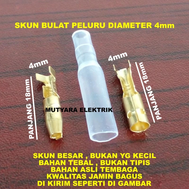 SKUN BULAT FEMALE MALE/ SKUN BULAT COWOK CEWEK/SKUN KABEL BULAT MALE/FEMALEKARET COVER ISOLATOR PELI