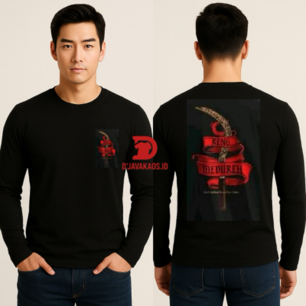 GKS - Kaos T-shirt Lennan Panjang RENG MADURA CLURITE CULTURE Katun Combed Uniseksj